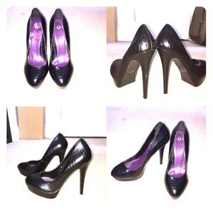 Sexy black 6” pumps